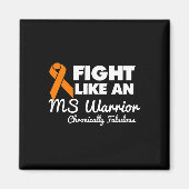 Vecht als een MS Warrior Awareness Multiple Sclero Magneet (Voorkant)
