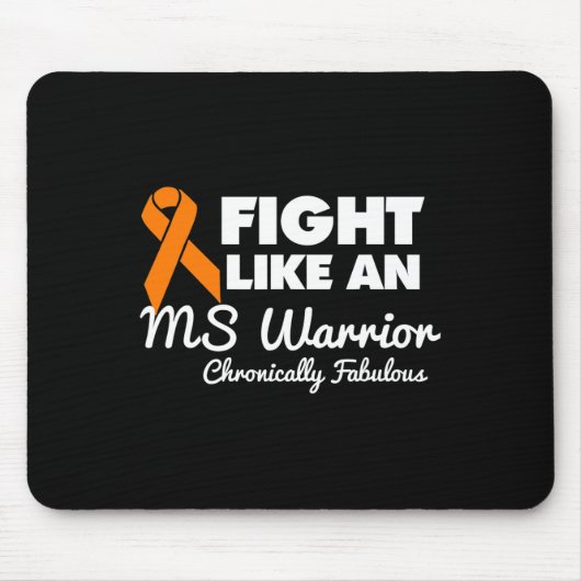 Vecht als een MS Warrior Awareness Multiple Sclero Muismat (Voorkant)
