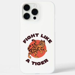 Vecht als een Tijger Motiverend Design iPhone 16 Pro Max Hoesje