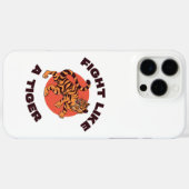 Vecht als een Tijger Motiverend Design Case-Mate iPhone Case (Achterkant (horizontaal))