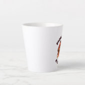Vecht als een Tijger Motiverend Design Latte Mok (Voorkant)