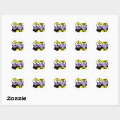 Vecht als een zij hen ronde sticker (Vel)