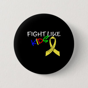 Vecht Als Kinderen Maand van de bewustwording van  Ronde Button 5,7 Cm