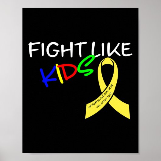 Vecht Als Kinderen Maanden van bewustwording van k Poster (Voorkant)