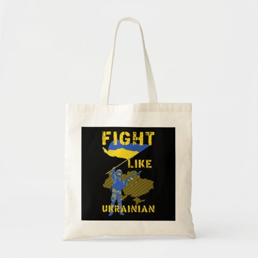 Vecht als Oekraïne Tote Bag (Voorkant)