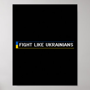 Vecht Als Oekraïners Oekraïens Zelensky Oekraïne A Poster