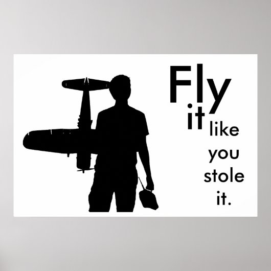 Vecht alsof je het gestolen hebt poster (Voorkant)