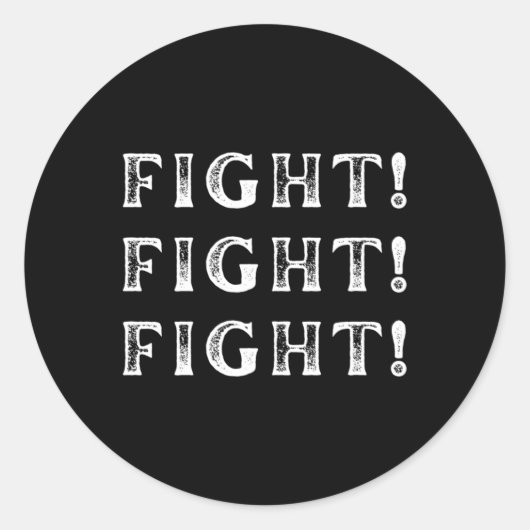 Vecht altijd voor de Amerikaanse democratie Ronde Sticker (Voorkant)