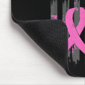 Vecht Amerikaanse vlag Borstkanker Bewustzijn Patr Muismat (Hoek)