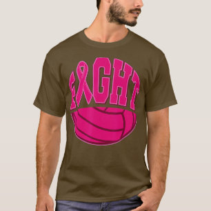 Vecht borstkanker Volleyball Mammogram Sport Pin T-shirt