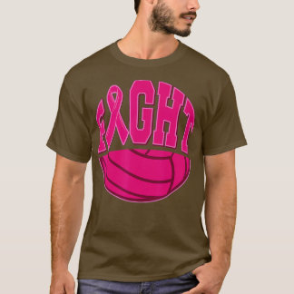 Vecht borstkanker Volleyball Mammogram Sport Pin T-shirt