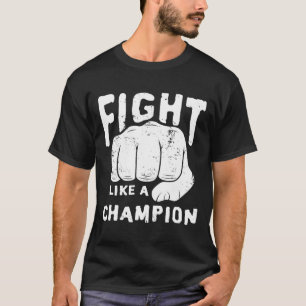 Vecht Boxing Kickboksen Match Vechter Vechtkunst T-shirt