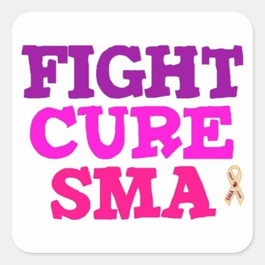 VECHT CURE SMA met SMA Ribbon Sticker (Voorkant)