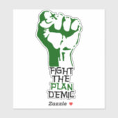 Vecht de de Eigen Sticker van de Besnoeiing van he (Vel)