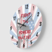 Vecht de macht die dat is! grote klok (Hoek)