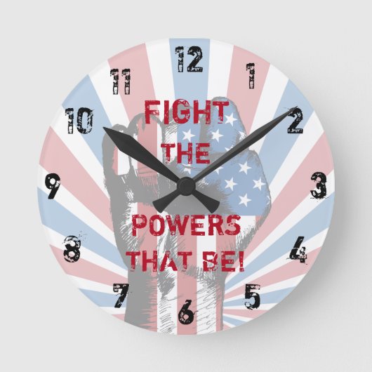 Vecht de macht die dat is! grote klok (Voorkant)