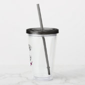 Vecht hard.. borstkanker acryl drinkbeker (Links)