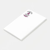Vecht hard.. borstkanker post-it® notes (Schuin)