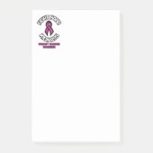 Vecht hard.. borstkanker post-it® notes (Voorkant)