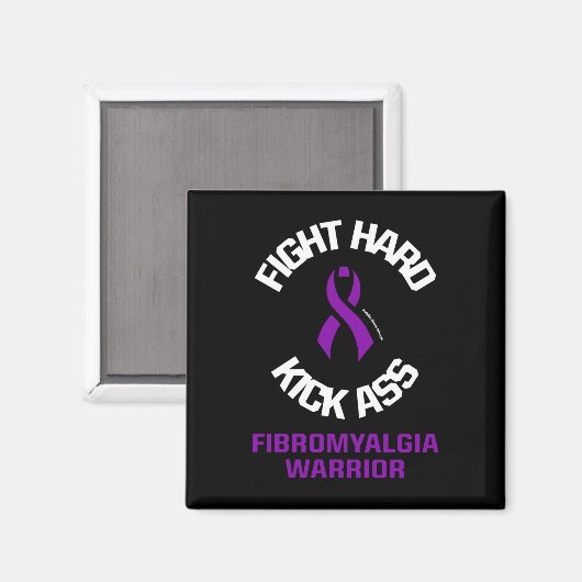 Vecht hard...Fibro Magneet (Voorkant / Achterkant)