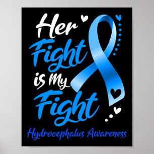 Vecht is mijn gevecht hydrocefalus bewustzijnslint poster