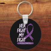 Vecht is mijn strijd fibromyalgie gezond dieet ges sleutelhanger (Voorkant)