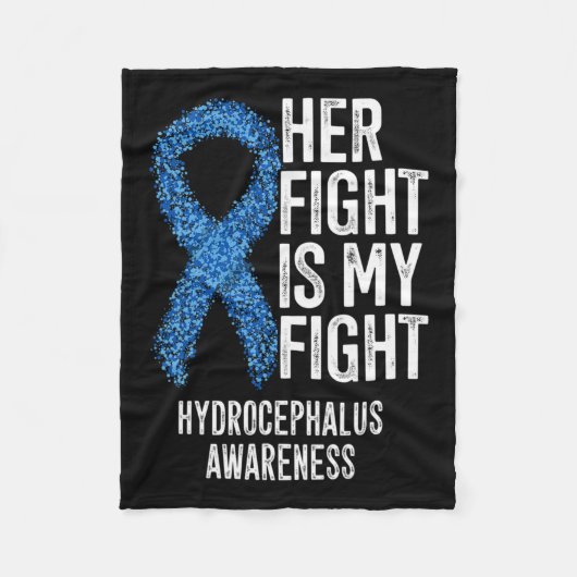 Vecht is mijn strijd hydrocefalus bewustzijn 1 fleece deken (Voorkant)