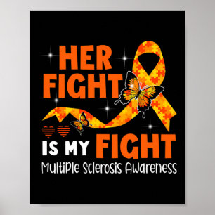Vecht is mijn strijd MS Multiple Sclerose Awarenes Poster