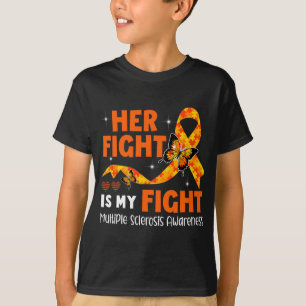 Vecht is mijn strijd MS Multiple Sclerose Awarenes T-shirt