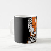 Vecht is mijn strijd tegen leukemie koffiemok (Voorkant links)