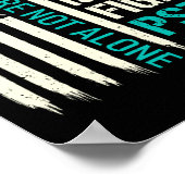 Vecht is ons gevecht - PTSS-bewustzijn Poster (Hoek)