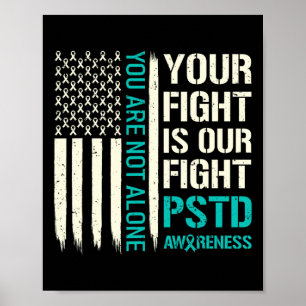 Vecht is ons gevecht - PTSS-bewustzijn Poster