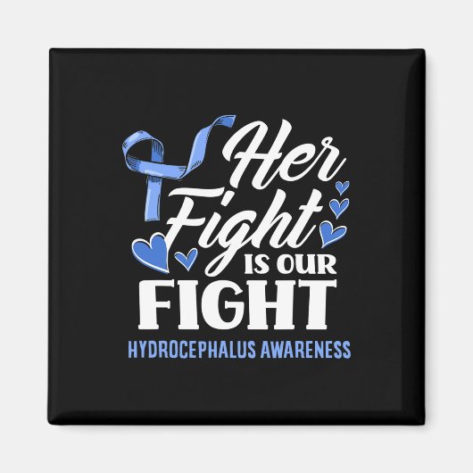 Vecht is onze vechtdochter Hydrocephalus Awarenes Magneet (Voorkant)
