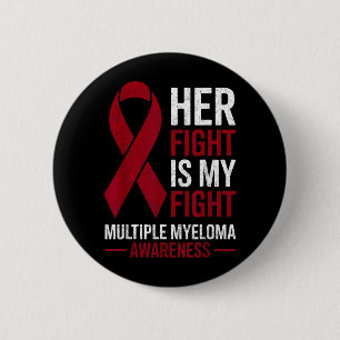 Vecht Is Vecht Multiple Myeloom Kanker Bewustzijn Ronde Button 5,7 Cm