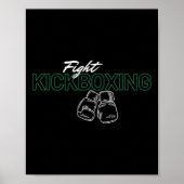 Vecht Kickboksen Poster (Voorkant)
