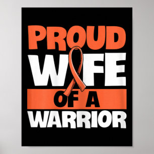 Vecht Leukemie Citaat voor een Vrouw van een Leuke Poster