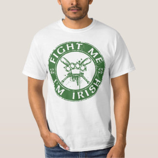 vecht me, ik ben irish t-shirt