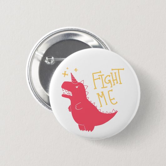 Vecht me! ronde button 5,7 cm (Voorkant /achterkant)