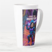 Vecht met het monster latte mok (Rechterhoek)