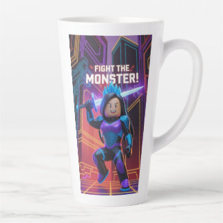 Vecht met het monster latte mok