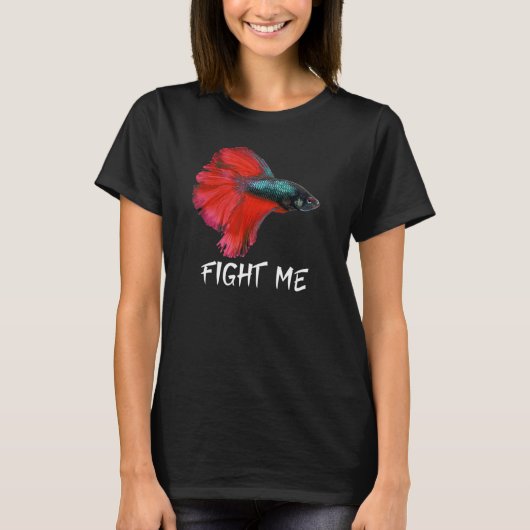 Vecht Met Mij Betta Vis T-shirt (Voorkant)