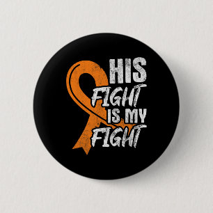 Vecht Mijn Gevecht Leukemie Kanker Leukemiebewustz Ronde Button 5,7 Cm