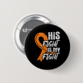 Vecht Mijn Gevecht Leukemie Kanker Leukemiebewustz Ronde Button 5,7 Cm (Voorkant /achterkant)