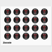 Vecht multipel myeloom kanker bewustzijn warrior ronde sticker (Vel)