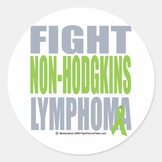 Vecht Non-Hodgkins lymfoom Ronde Sticker (Voorkant)