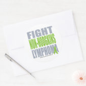 Vecht Non-Hodgkins lymfoom Ronde Sticker (Envelop)