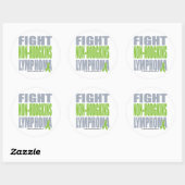 Vecht Non-Hodgkins lymfoom Ronde Sticker (Vel)
