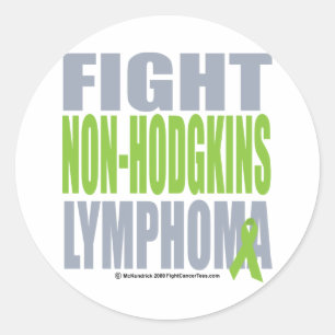 Vecht Non-Hodgkins lymfoom Ronde Sticker