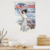 Vecht- of inkoopobligaties — WW1 Poster (Keuken)