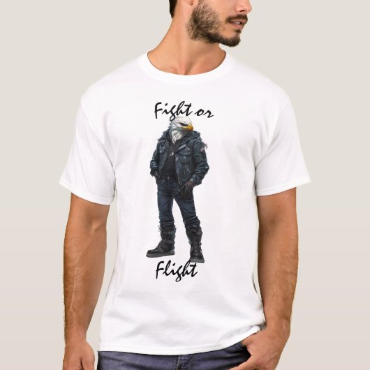 Vecht of vlucht Tactical Eagle T-shirt (Voorkant)